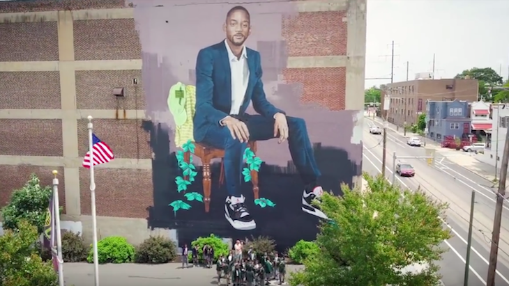 Will Smith Honored with Mural in West Philadelphia (VIDEO 